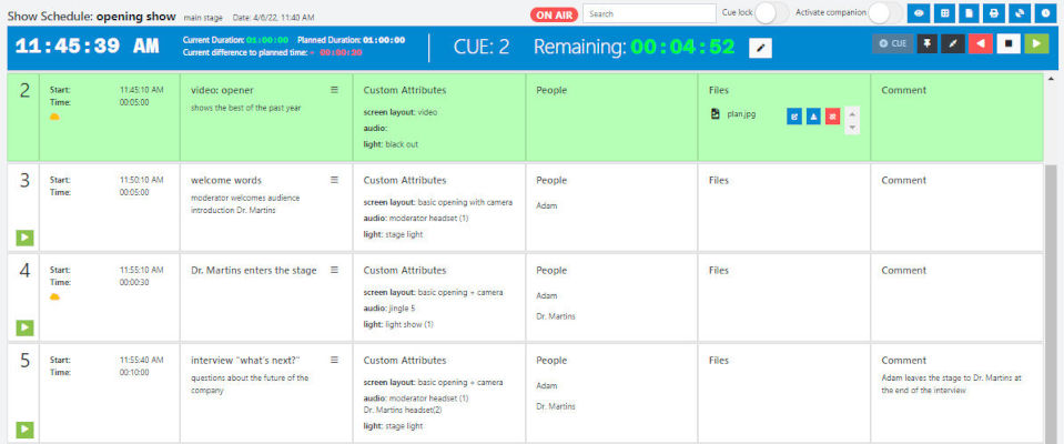 Fine-Tune Your Event Coordination with Director’s Control Plans